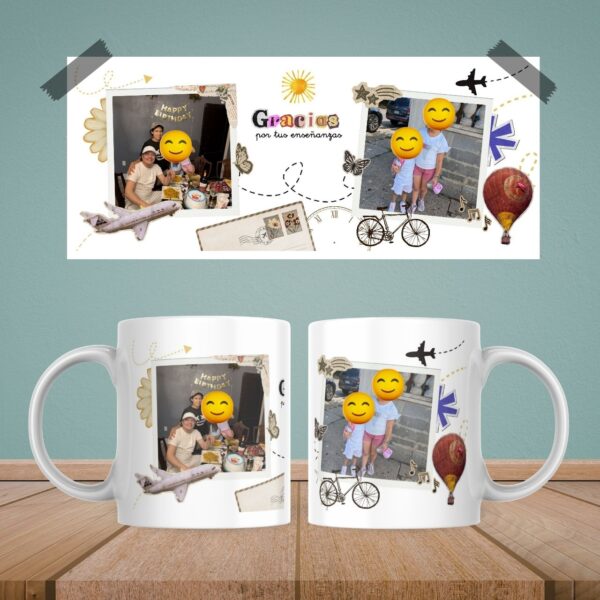 Taza sublimada diseño exclusivo con tus Fotografías y Recuerdos