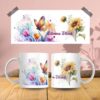 Taza sublimada – Diseños Florales y Abstractos en Acuarela con Nombre