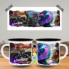 escanor taza mateo (5) Taza Sublimada Biker – Diseño Urbano "Street Art" Personalizable para Amantes de las Motos